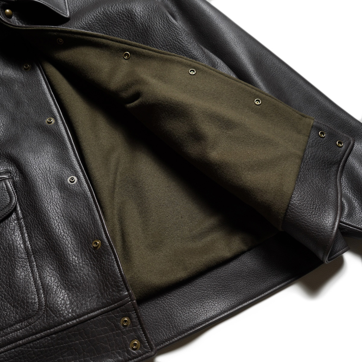 A.PRESSE / Leather A-1 Flight Jacket (Brown)