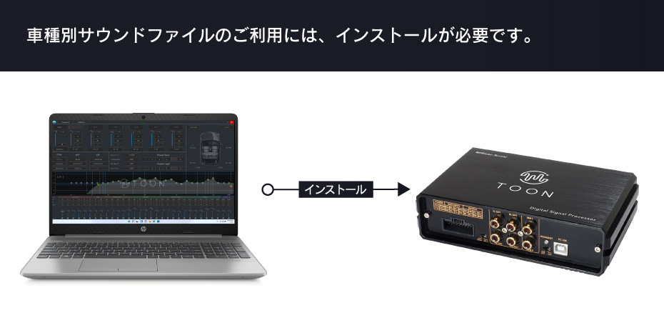 純正オーディオ良音キット「TOON」Xシリーズエスティマサウンド