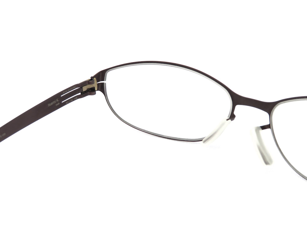 ic! berlin アイシ―ベルリン メガネフレーム Isami K. col.teak