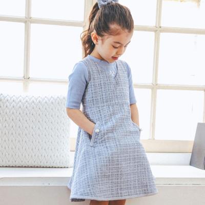 お揃い】ラメツイードジャンパースカート(100~150cm)(100cm ブルー系