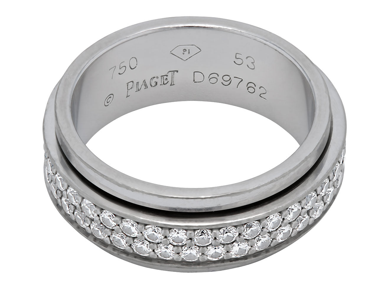 Piaget 'Possession' Diamond Band in 18K White Gold #510614 – Beladora