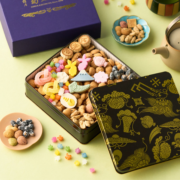 高島屋 法人事業部 セレクト 銀座菊廼舎 冨貴寄 特撰缶JAPAN小缶 きく