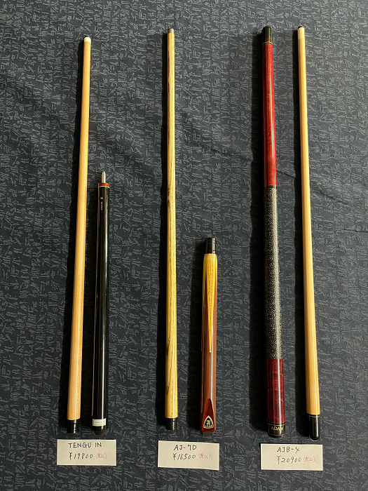 ADAM お取り寄せ可能キュー | ビリヤード用品・キュー販売のベル