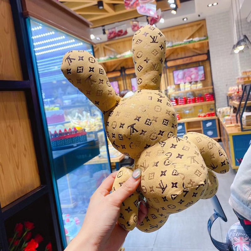 ハイブランドルイヴィトンぬいぐるみ 置物 小物 可愛い 兎クッション