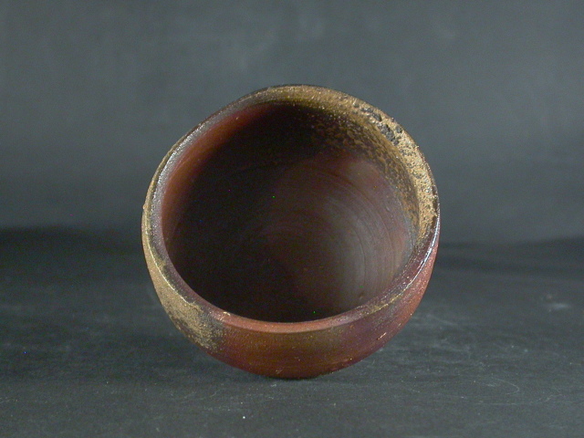 備前焼 登窯 備前焼人間国宝 故藤原 雄 四方桟盛蓋共箱付き黄ゴマ