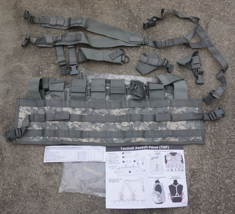 米軍MOLLEII TAP(タクティカルアサルトパネル)UCP迷彩(ACU迷彩)新品