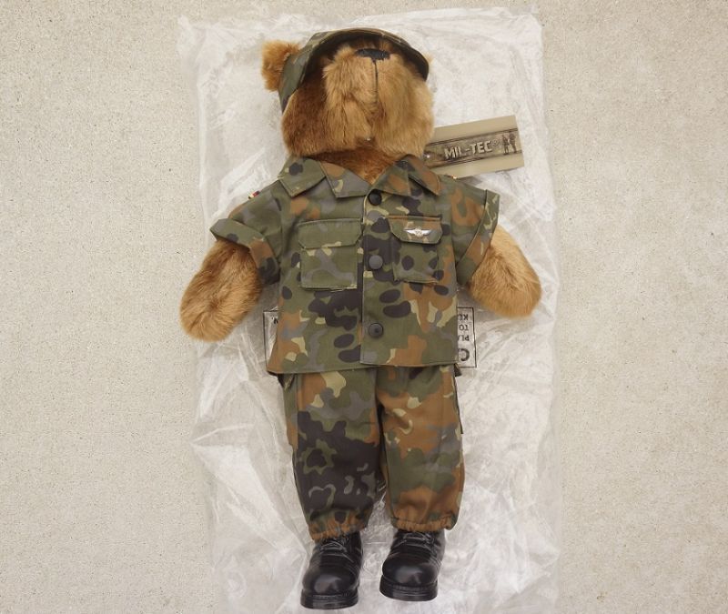 MIL-TECミリタリー仕様テディベア ドイツ連邦軍フレクター迷彩