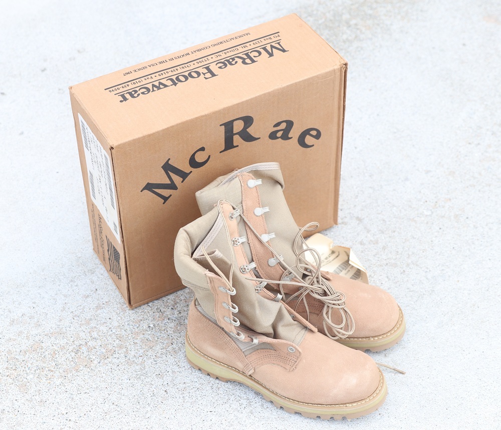 米軍Mc Raeデザートブーツ3 1/2XW新品 - ミリタリーサープラス