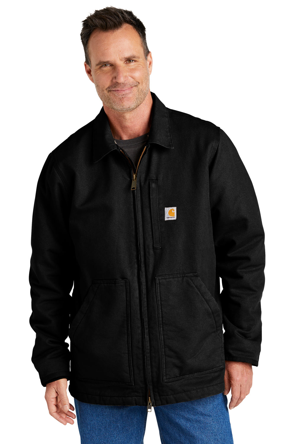Carhartt CT104293/CTT104293 Mens Black Sherpa Lined Full Zip