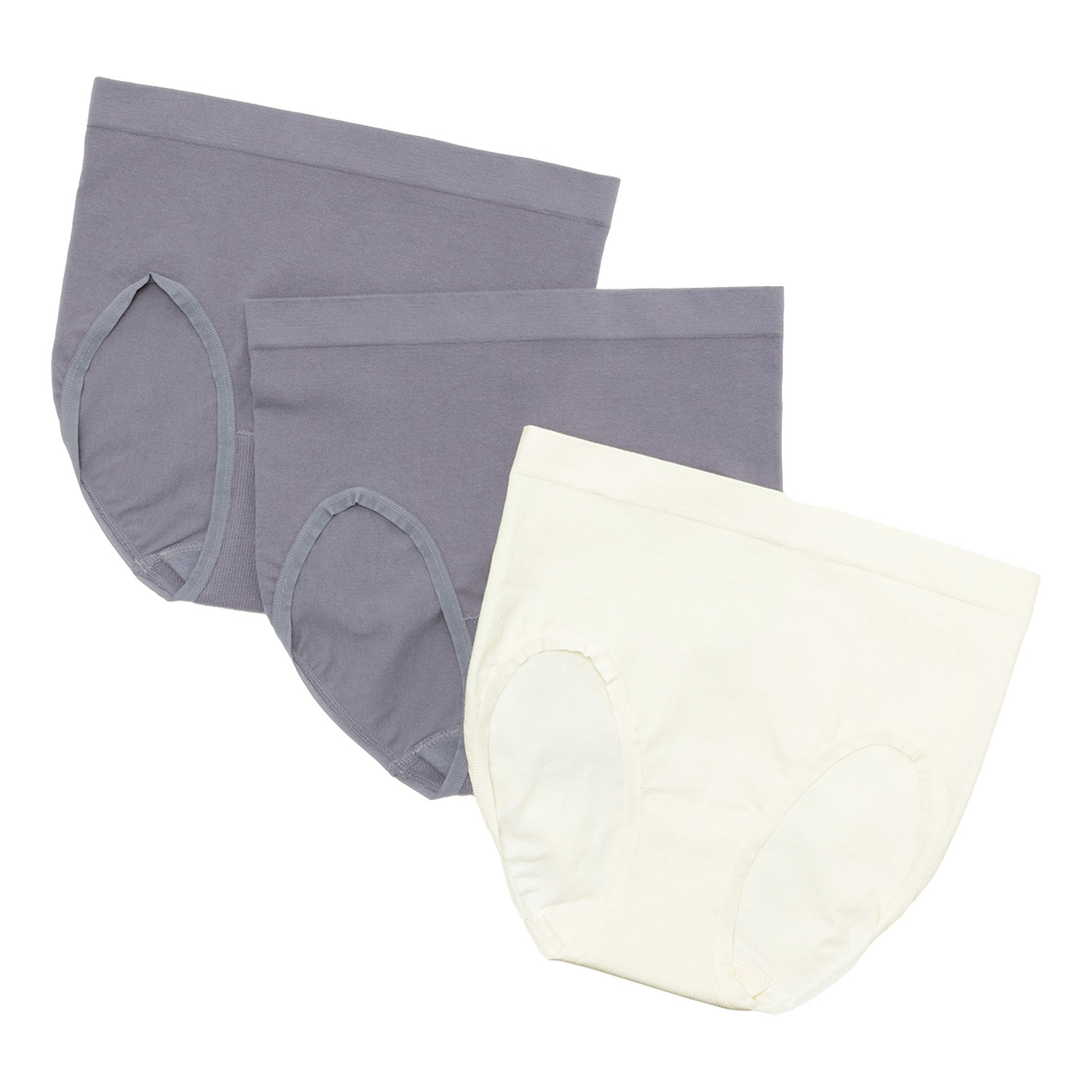 美人工房 にこにこコットン 綿混 ふらしマチ付きショーツ 3枚 セット
