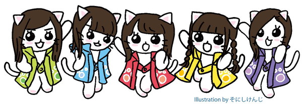 チームしゃちほこ、新曲「Cherie!」がアニメ『ねこねこ日本史』主題歌