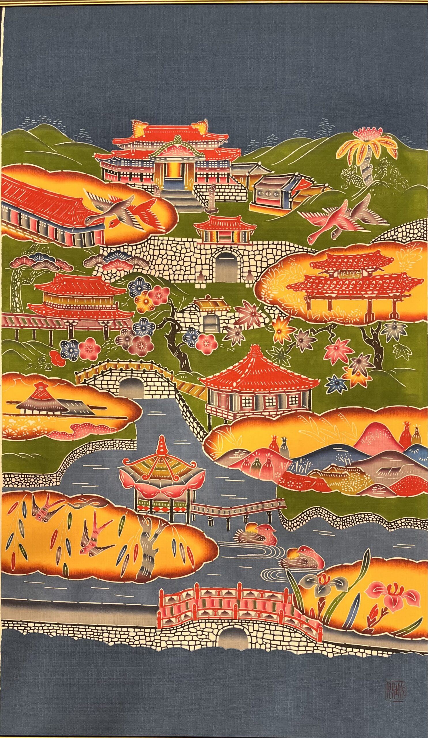 沖縄に流れる永遠の糸【工房時間】 | 【公式】琉球紅型の「城間びんが