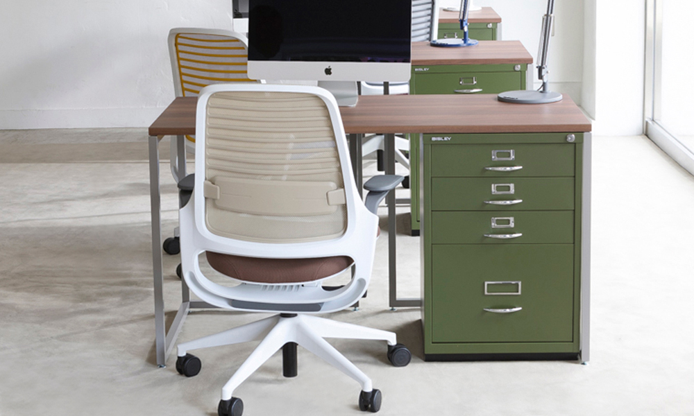 BISLEY ビスレー 1F3 - ファイリングキャビネット 引き出し4段 クローム