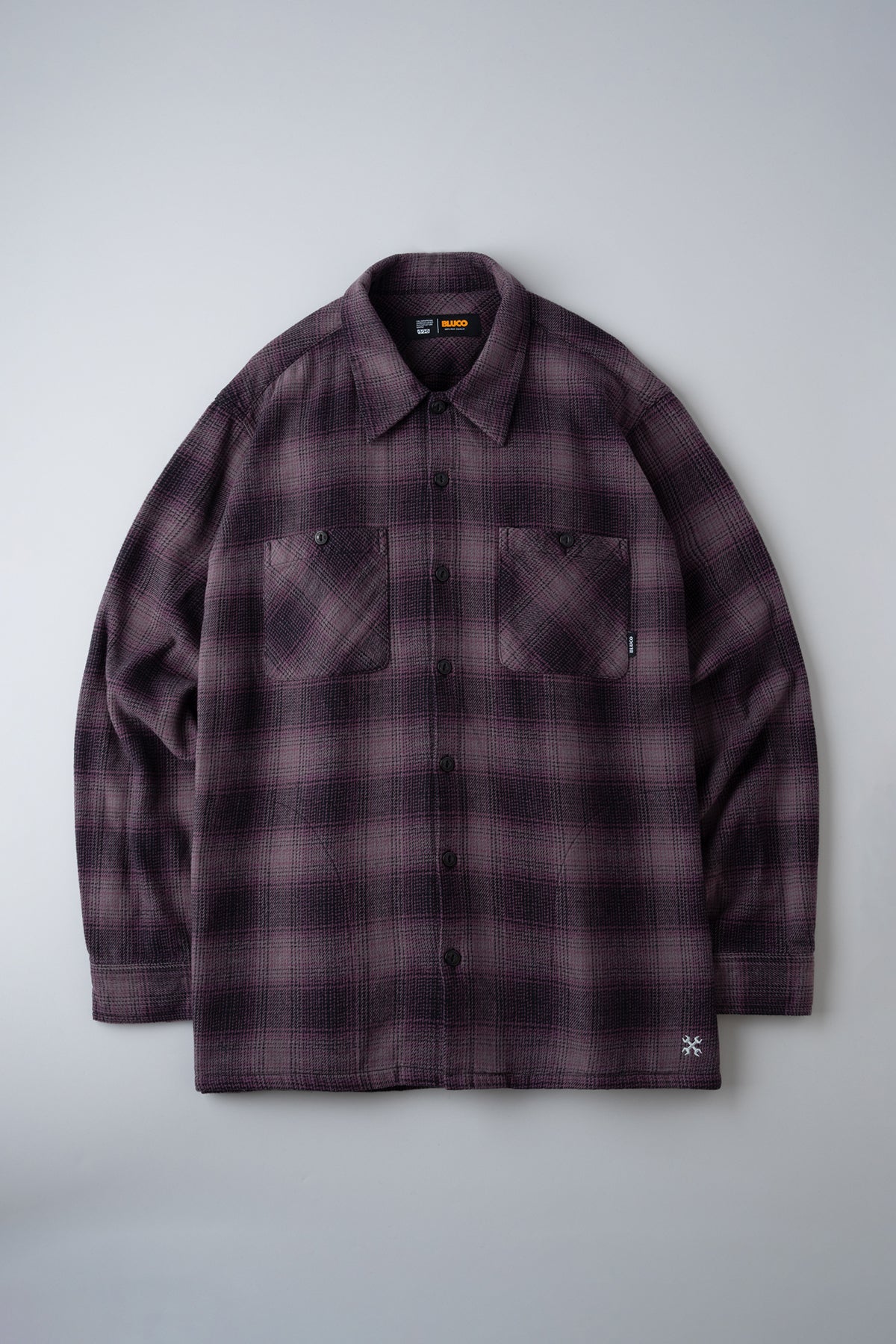 OMBRE CHECK FLANNEL SHIRT – BLUCO. INC