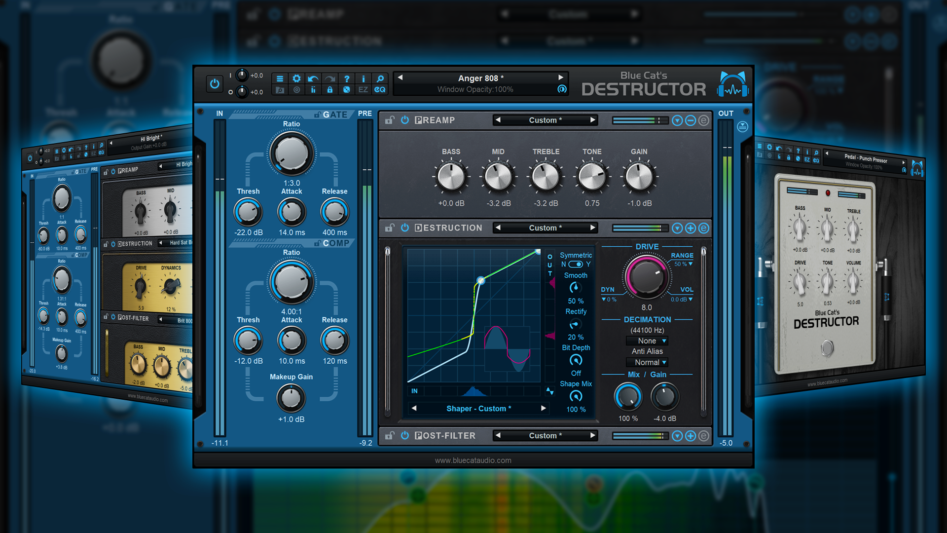 Blue Cat's Destructor - Distortion and Amp Simulation Plug-In (VST