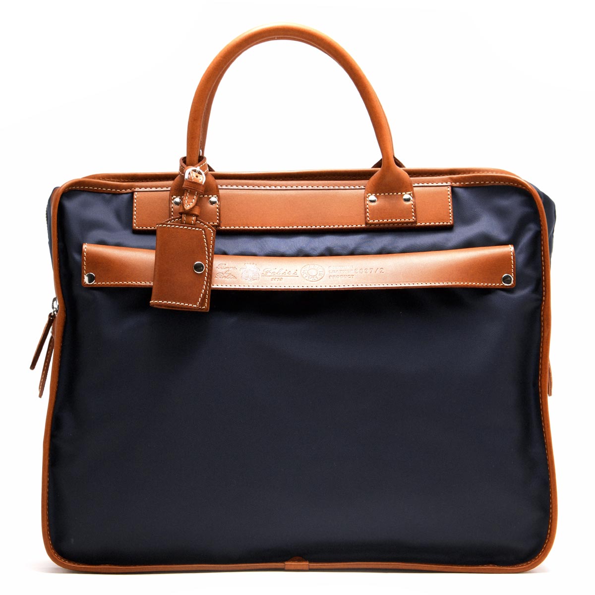 フェリージ ビジネスバッグ バッグ メンズ ネイビーブルー&ライト