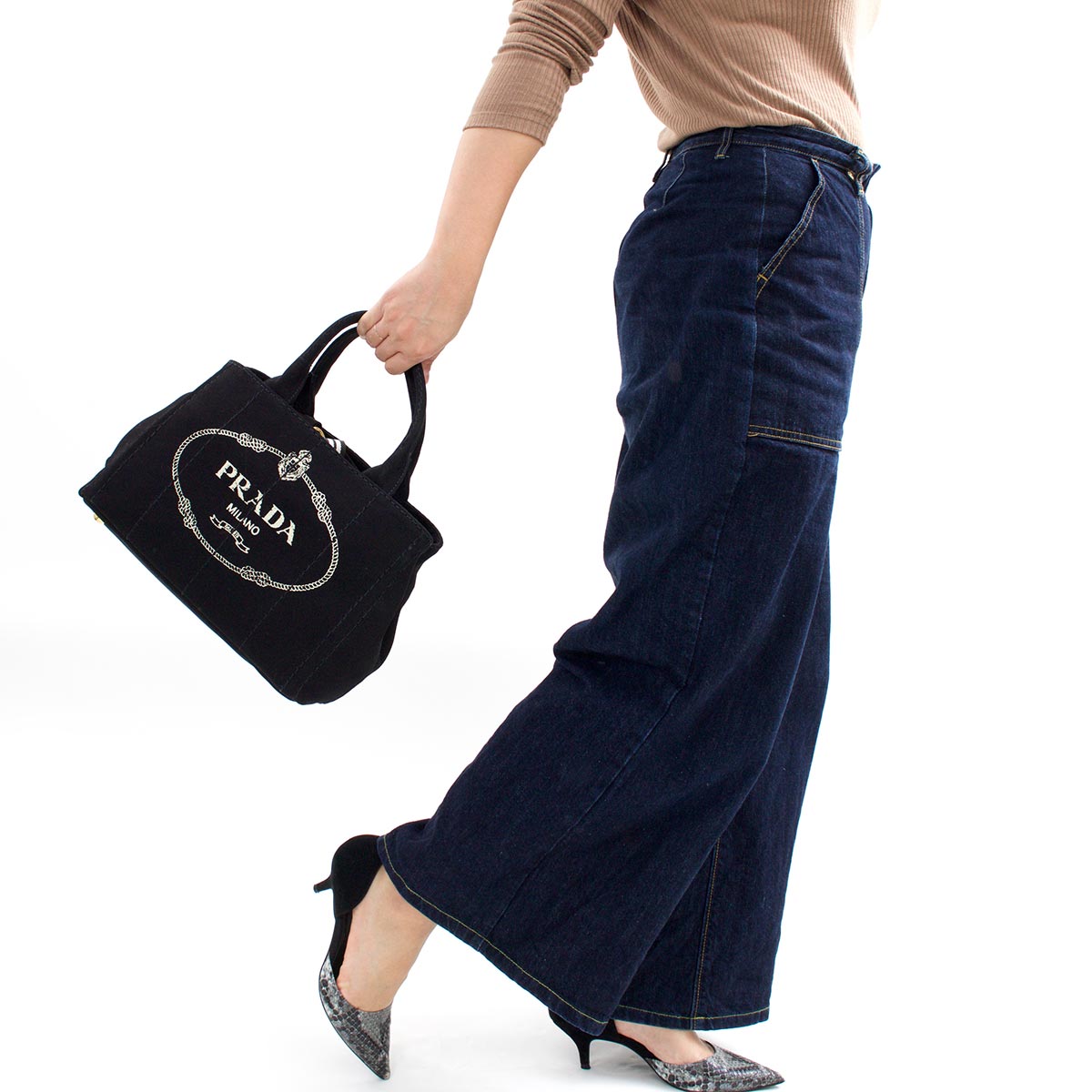 プラダ トートバッグ/ショルダーバッグ バッグ レディース カナパ 三角