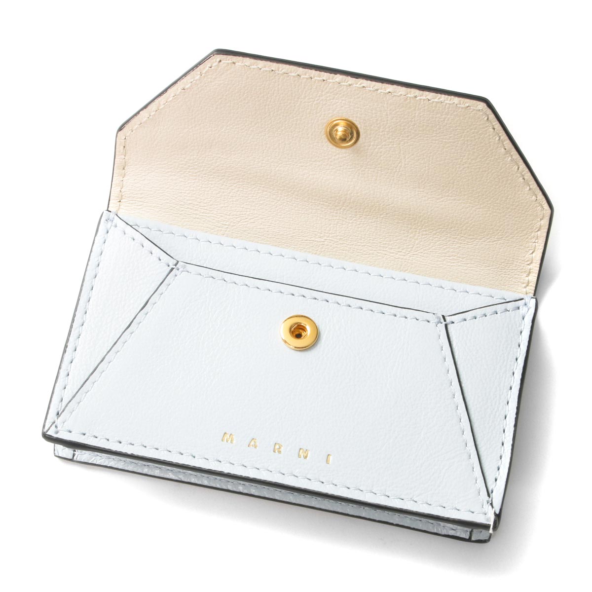 マルニ カードケース/名刺入れ レディース バイカラー ホワイト