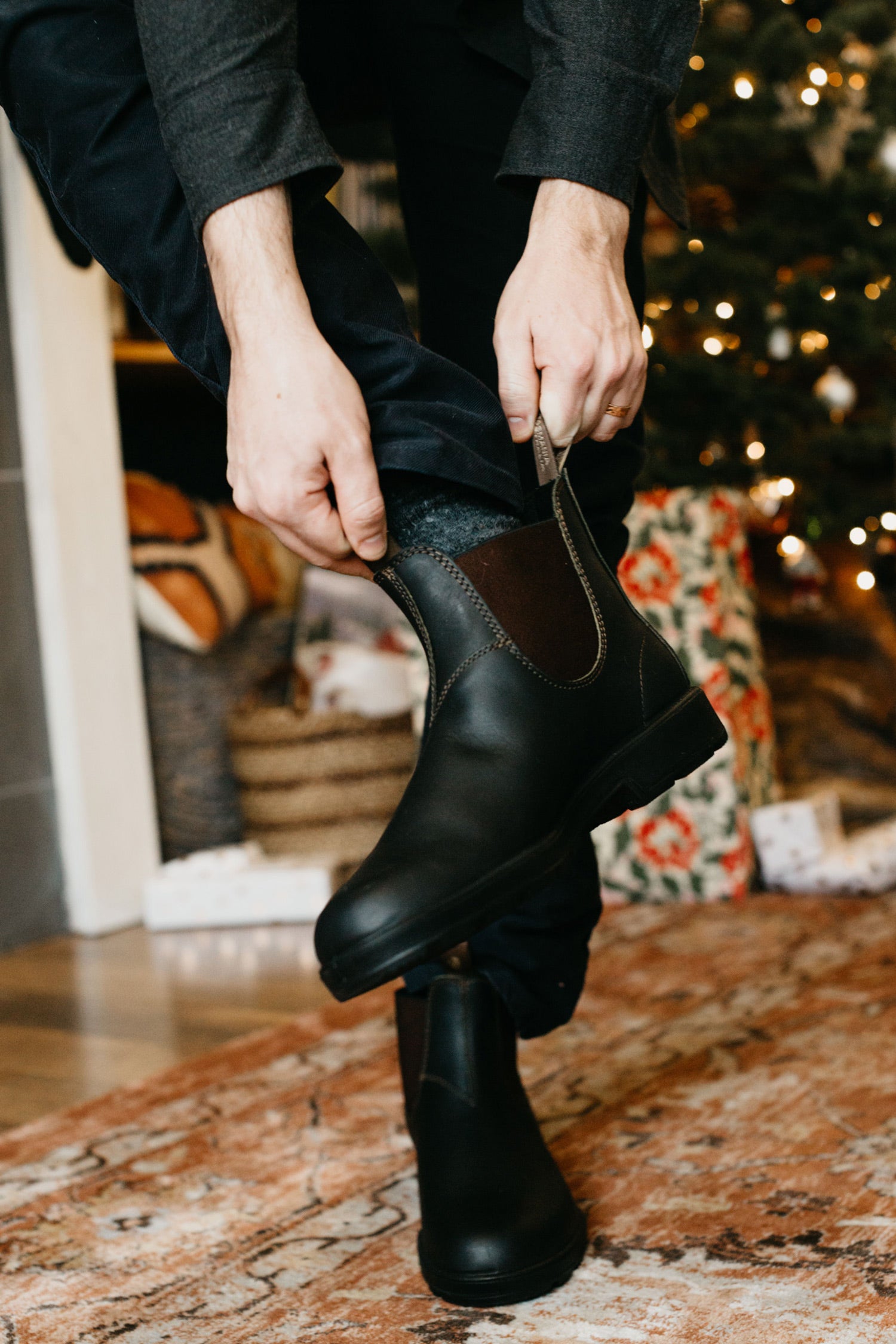Stout Brown Premium Leather Chelsea Boots, Men's Originals 500