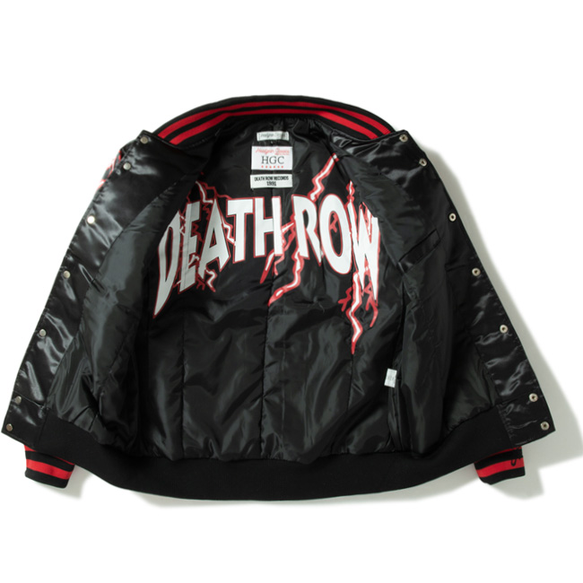 HEADGEAR CLASSIC WELCOME TO DEATH ROW BIKER SATIN JACKET