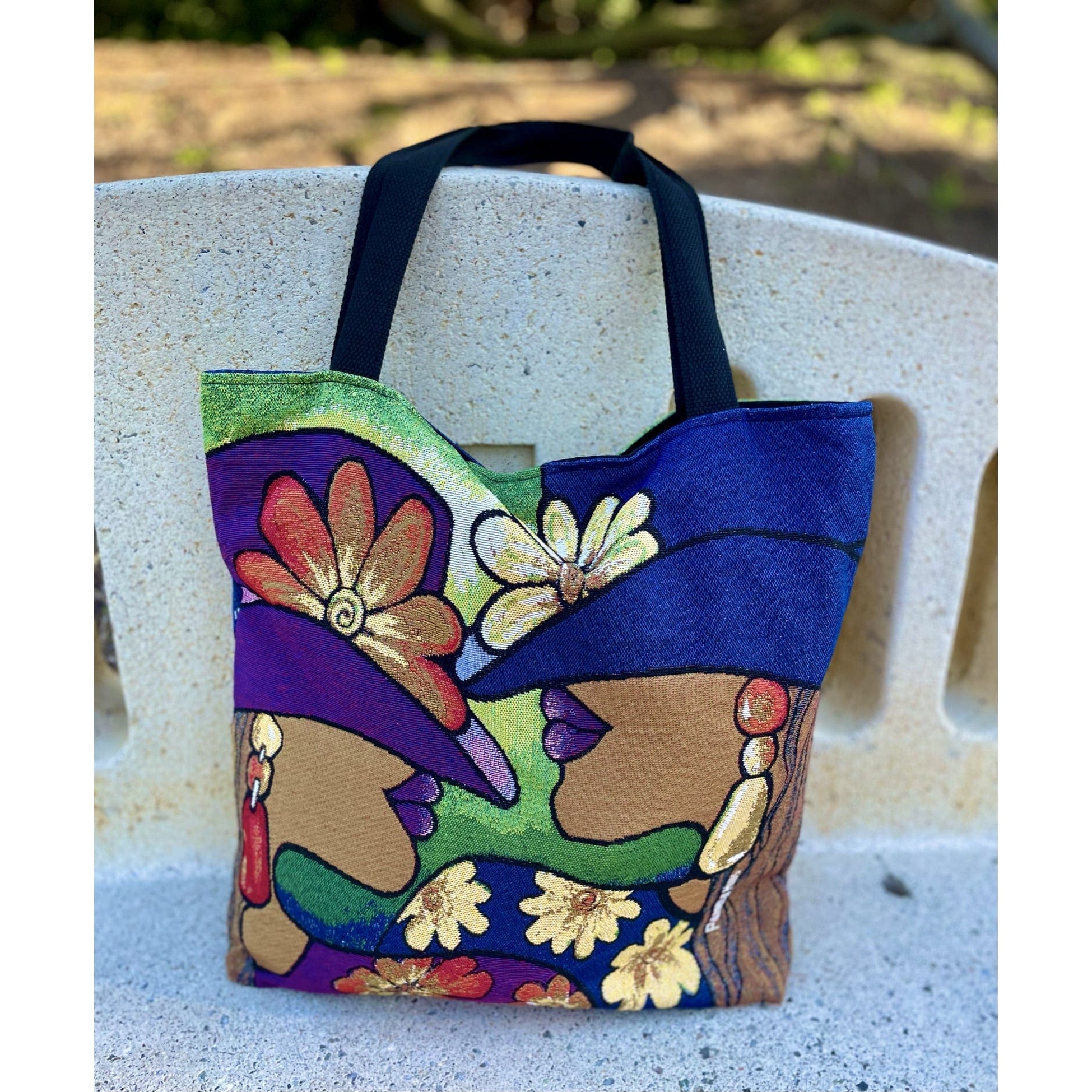 Sister Sunday: African American Woven Tote Bag by Pamela Hills