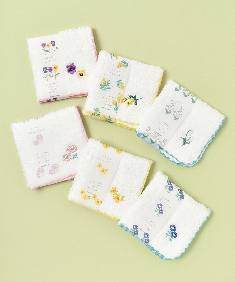 おはな刺繍タオルハンカチ ハンカチ タオル 刺繍 お花 フラワー