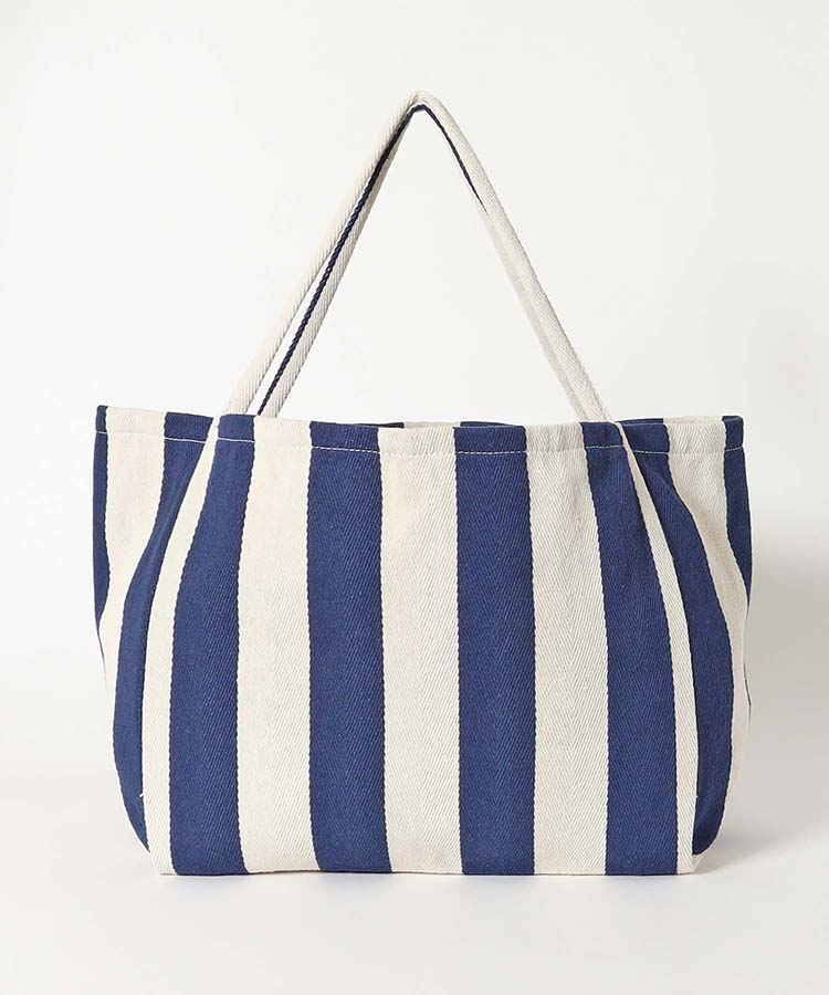 くたっと太ストライプヘリンボーントート バッグ BAG トートバッグ