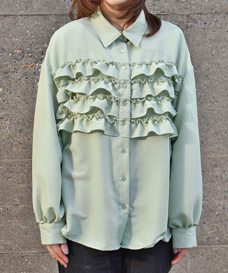 フリルブラウス | Bleu Bleuet（ブルーブルーエ）公式通販