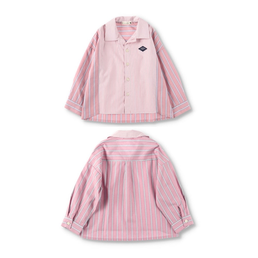お揃い】ストライプ柄長袖シャツ ｜子供服&ベビー服 ブランシェス 公式