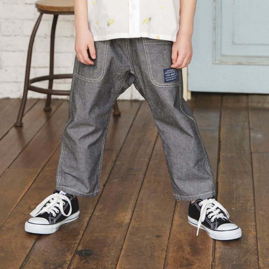 爽やかシャンブレー】クロップドパンツ 2025春夏 ｜子供服&ベビー服