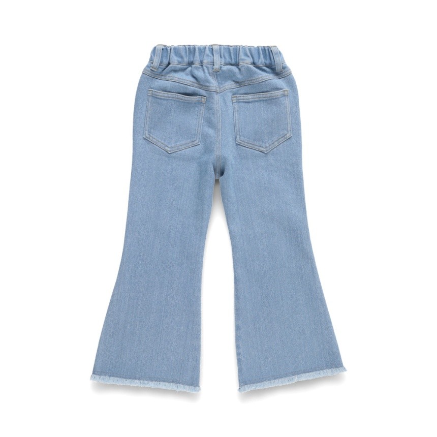 裾フリンジフレアデニムパンツ 2026春夏 ｜子供服&ベビー服