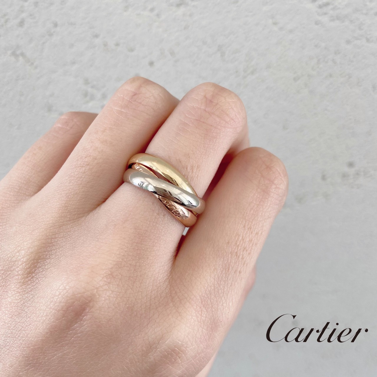 Cartier（カルティエ）トリニティリング K18ゴールド｜新潟で婚約指輪