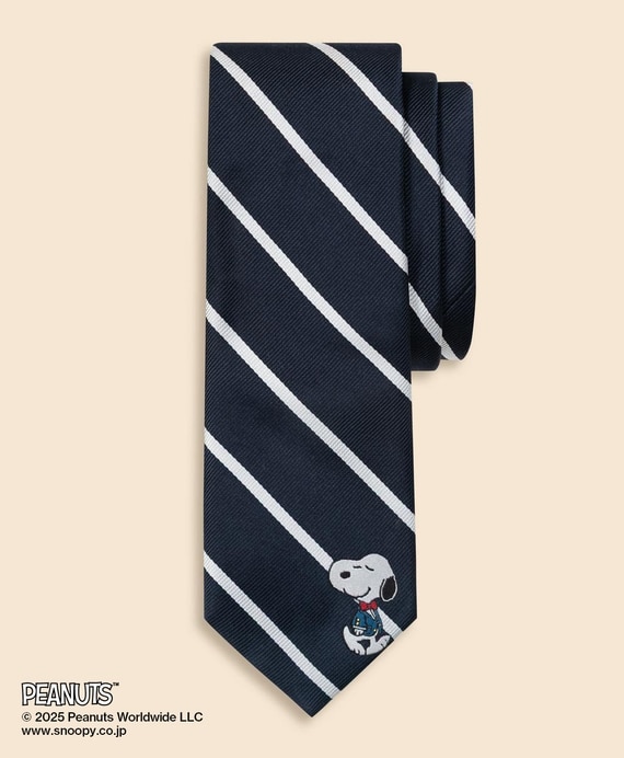 Brooks Brothers × PEANUTS シルク スヌーピー＆ウッドストックエン