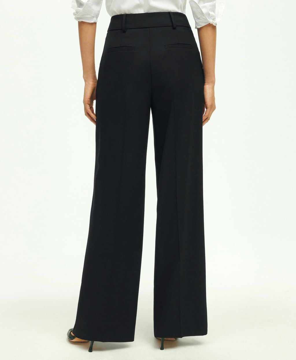 プリ―テッド ワイドレッグ ドレスパンツ | Brooks Brothers Japan