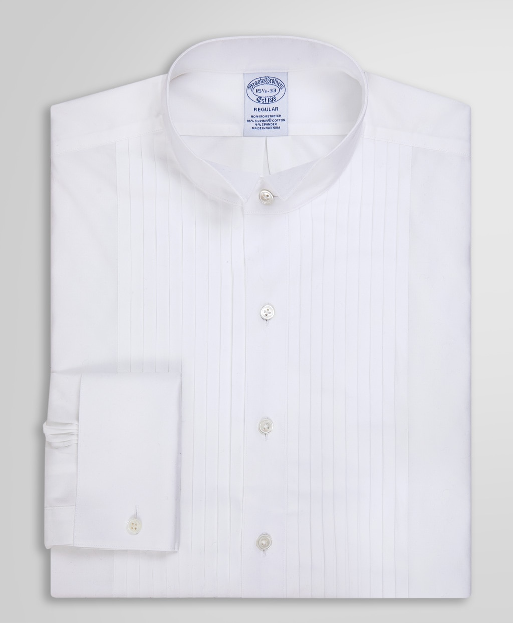 10プリーツ ウィングカラー フォーマルタキシードシャツ Regular Fit