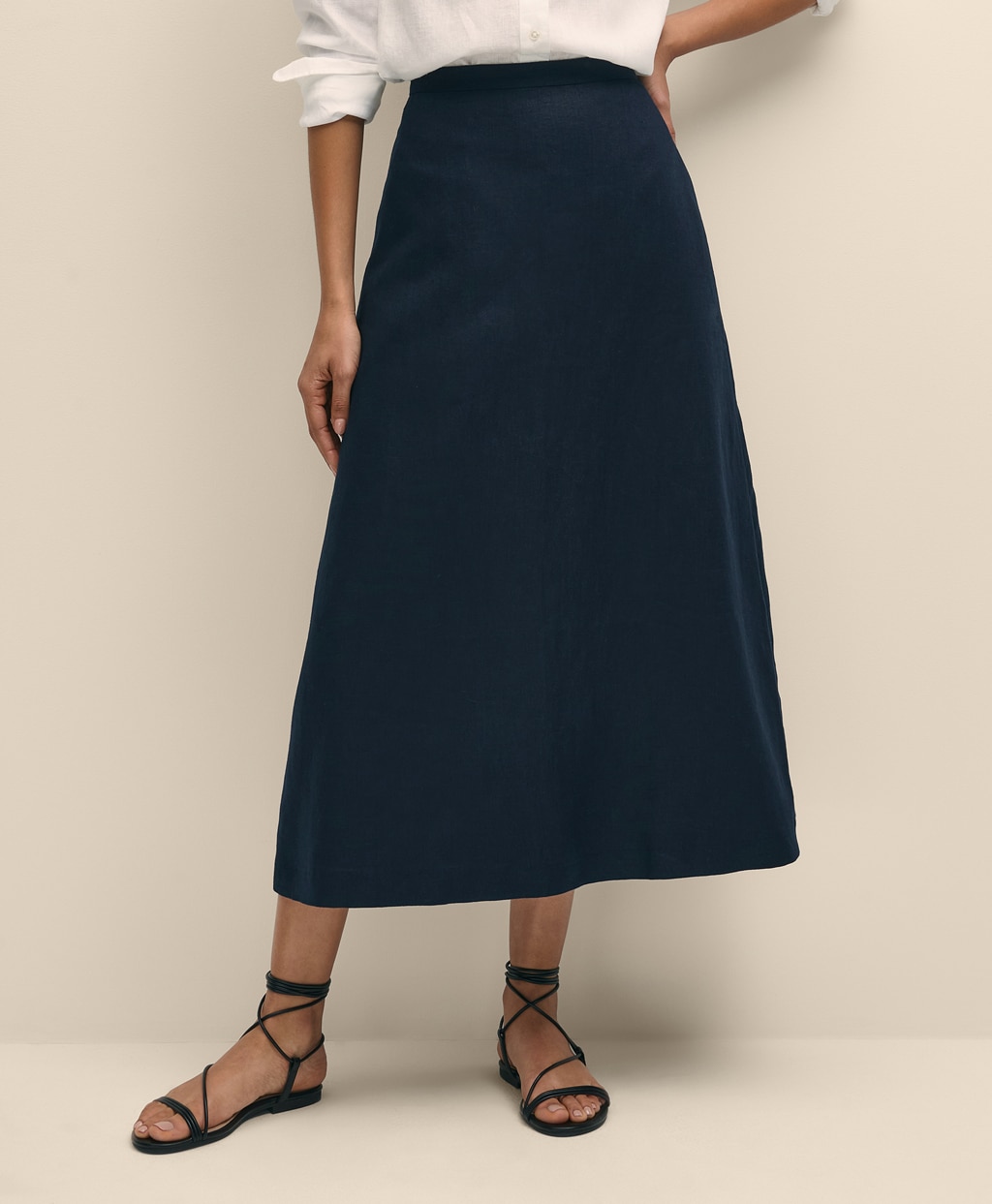 リネン Aライン ロングスカート | Brooks Brothers Japan (ブルックス