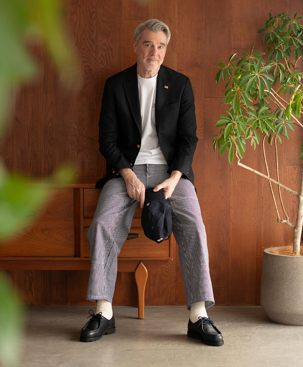 ホップサック 段返り3釦ブレザー Traditional Fit Made in USA