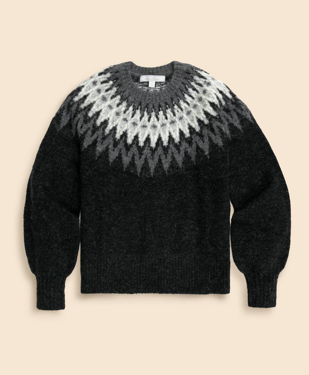 アルパカ／ウール フェアアイル クルーネックセーター | Brooks