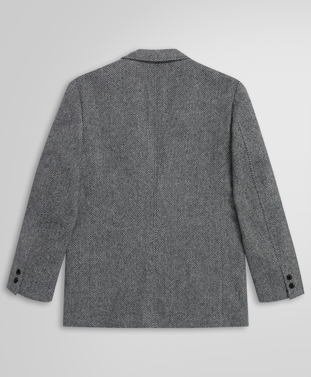 ウール ツイード ヘリンボーンストライプ 段返り3釦コンフォート