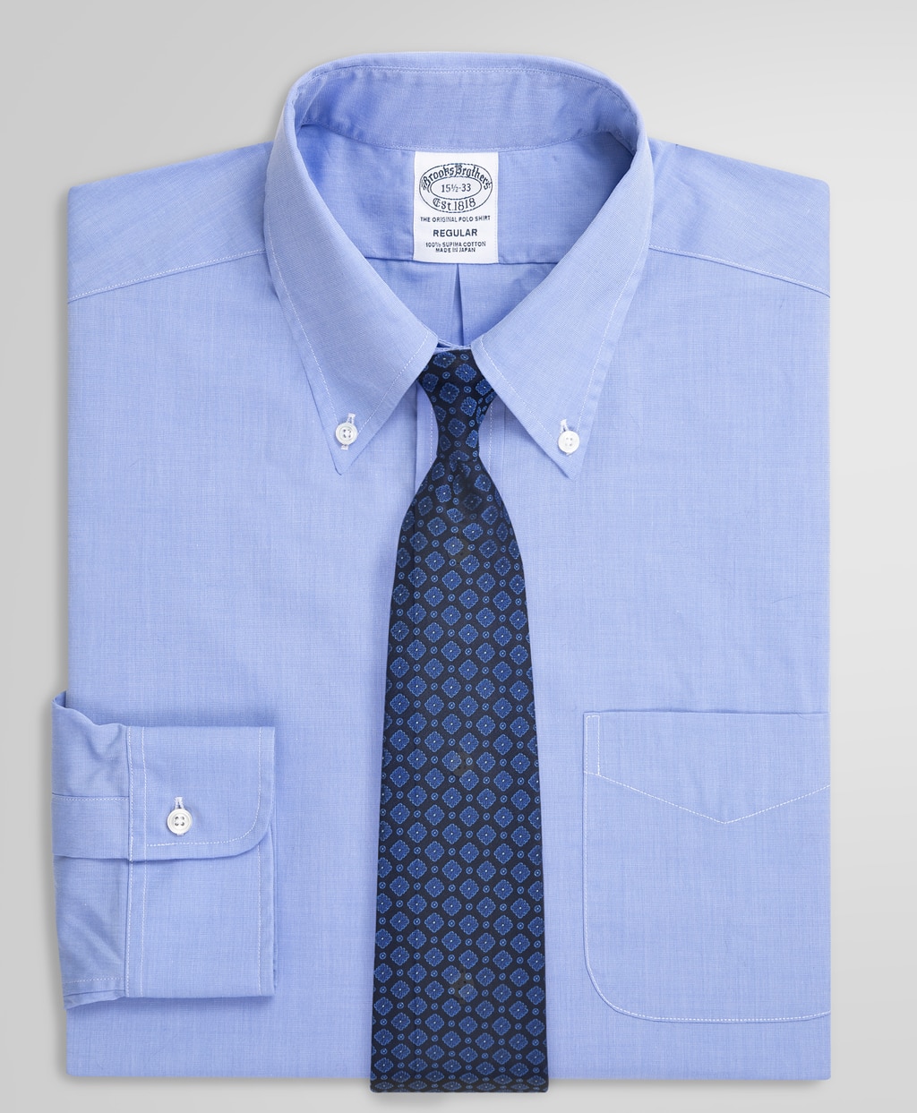 スーピマコットン エンドオンエンド ドレスシャツ Regular Fit