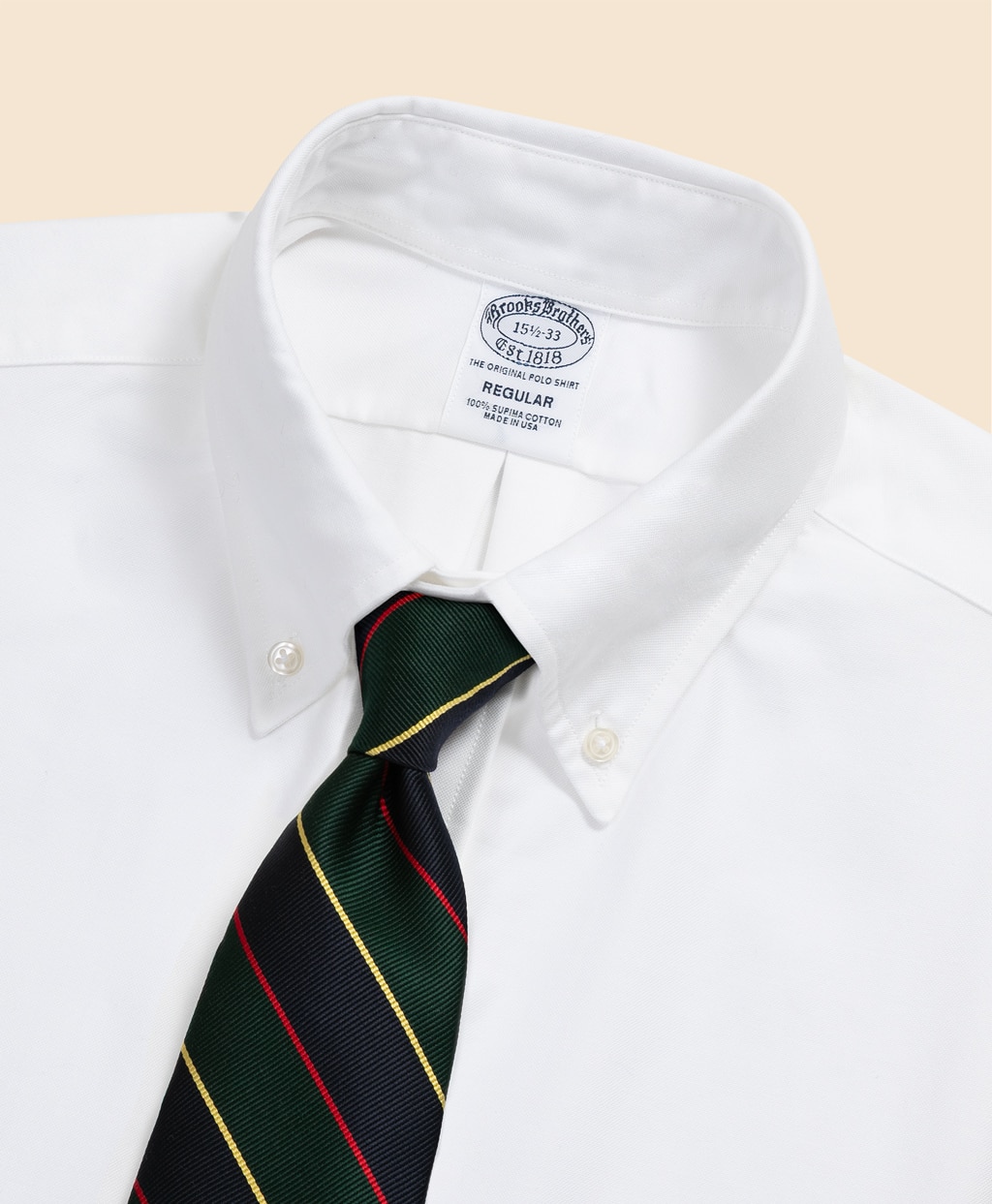 スーピマコットン オックスフォード ドレスシャツ Regular Fit Made in