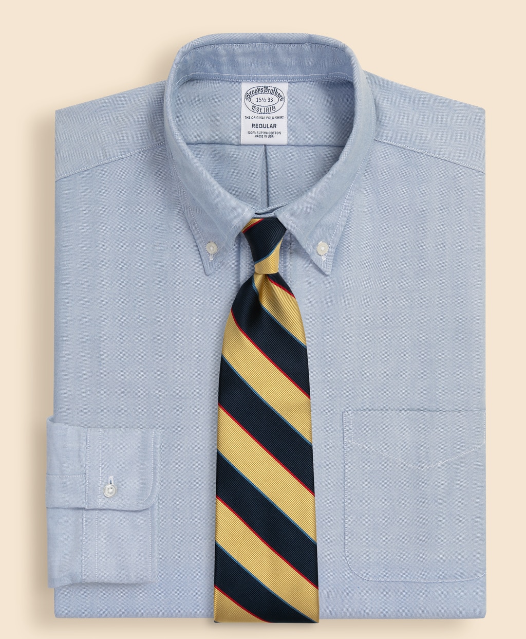 スーピマコットン オックスフォード ドレスシャツ Regular Fit Made in