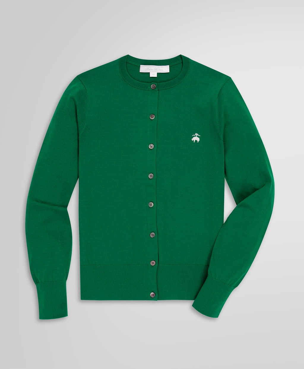 キュプラ/ナイロン GFロゴ クルーネックカーディガン | Brooks