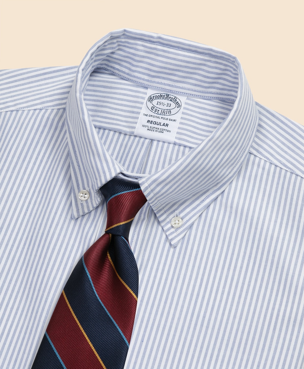 スーピマコットン オックスフォード ドレスシャツ Regular Fit Made in