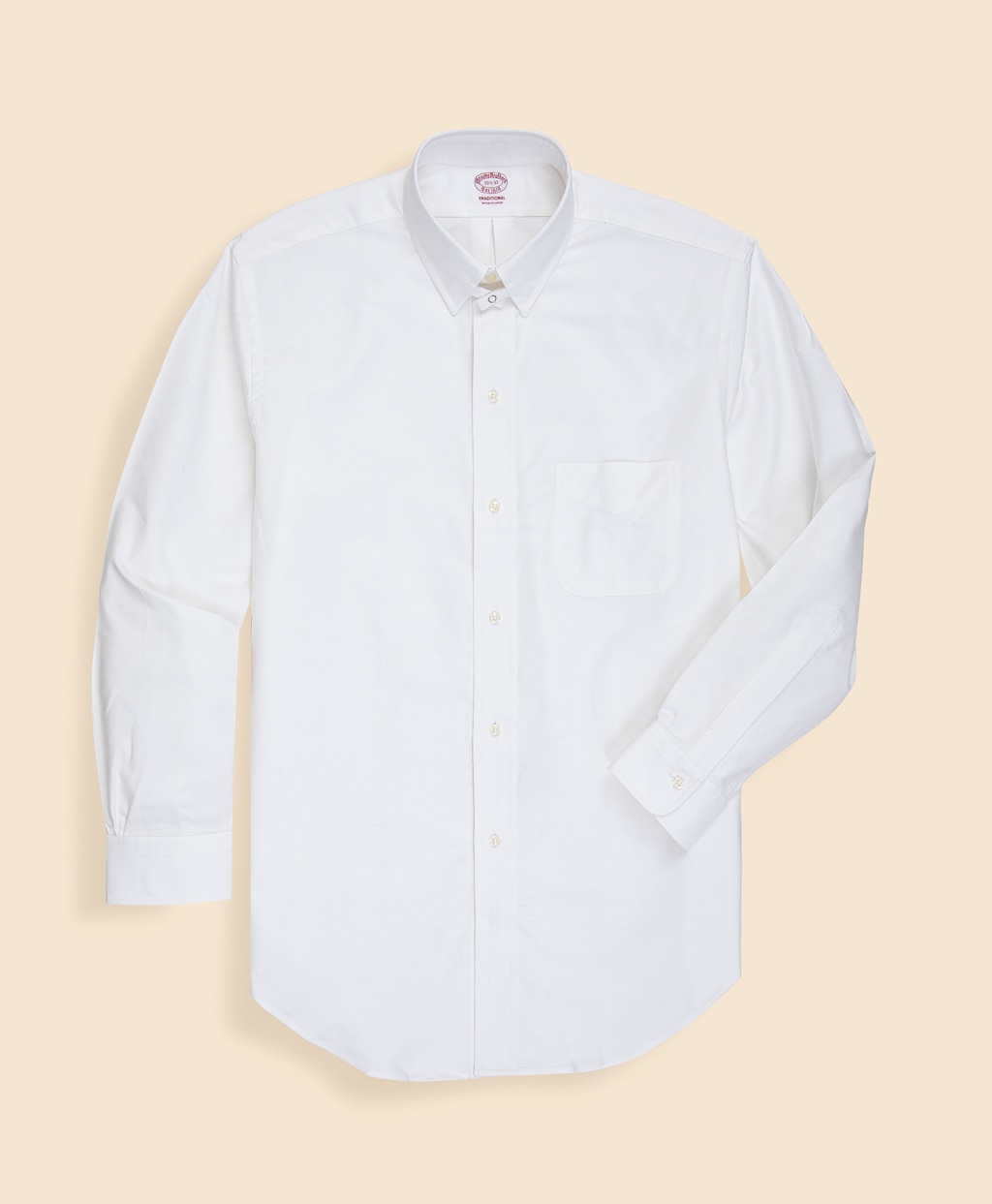 ◇JAPAN TRAD.◇ スーピマコットン タブカラー 6つ釦 ドレスシャツ