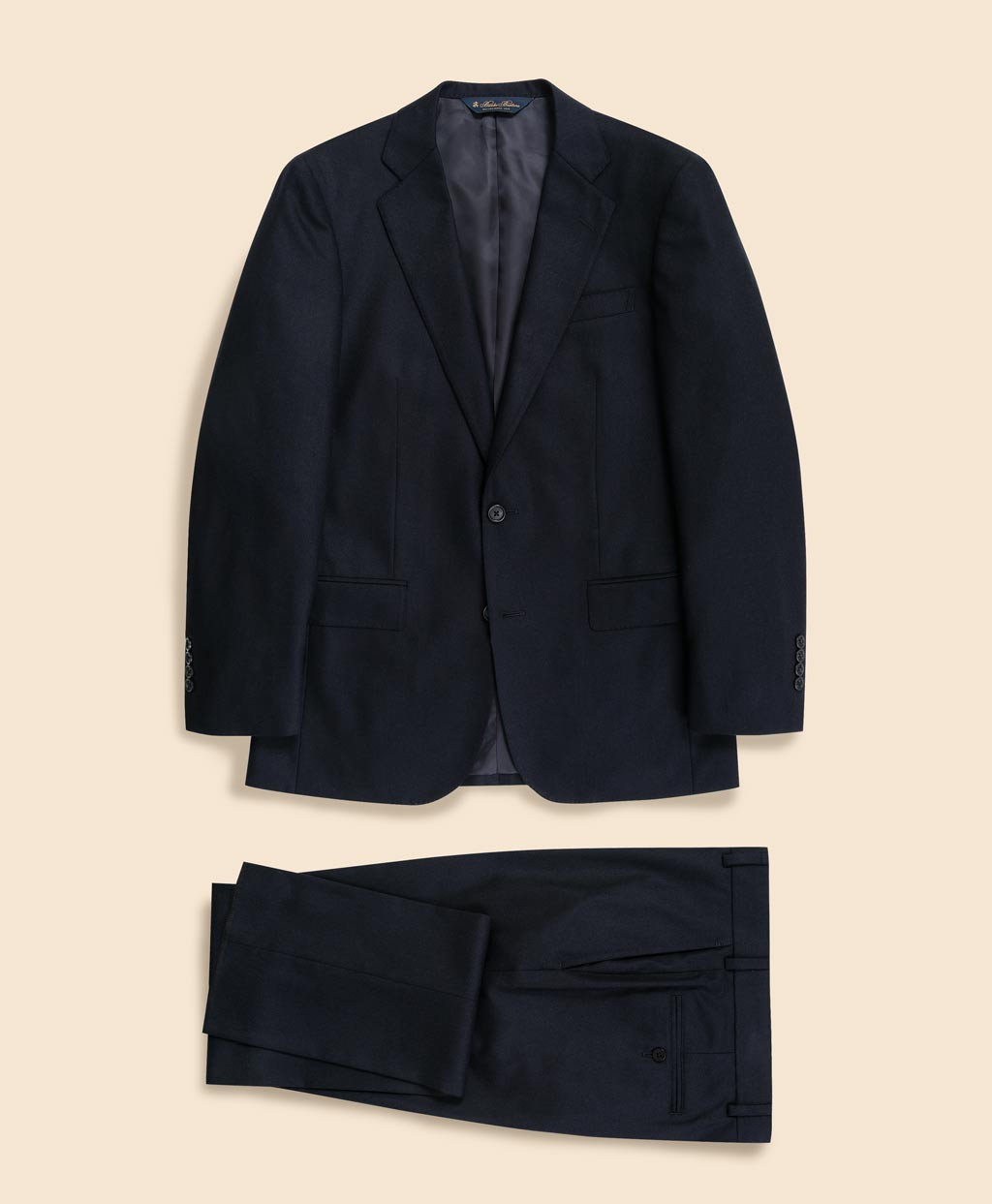 ウール／カシミヤ フランネル シングル2釦スーツ Classic | Brooks