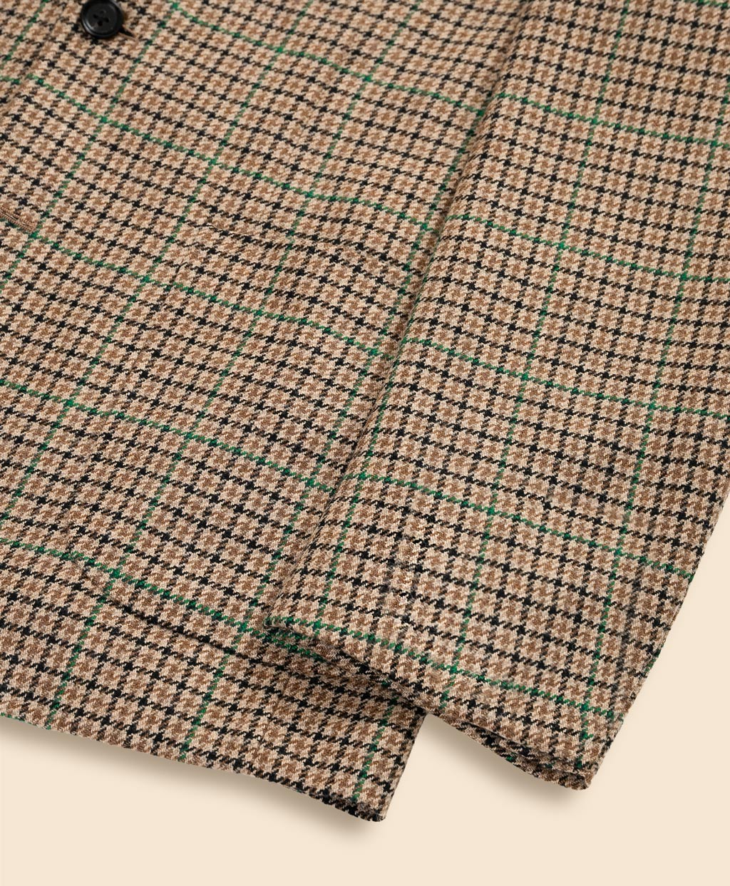 ウールツイード ガンクラブチェック シングル2釦ジャケット Classic