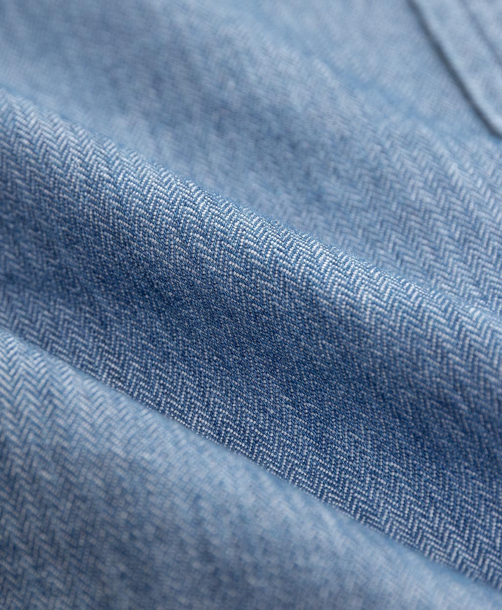 Brooks Brothers×NEAT コットン ヘリンボーンデニム スポーツシャツ