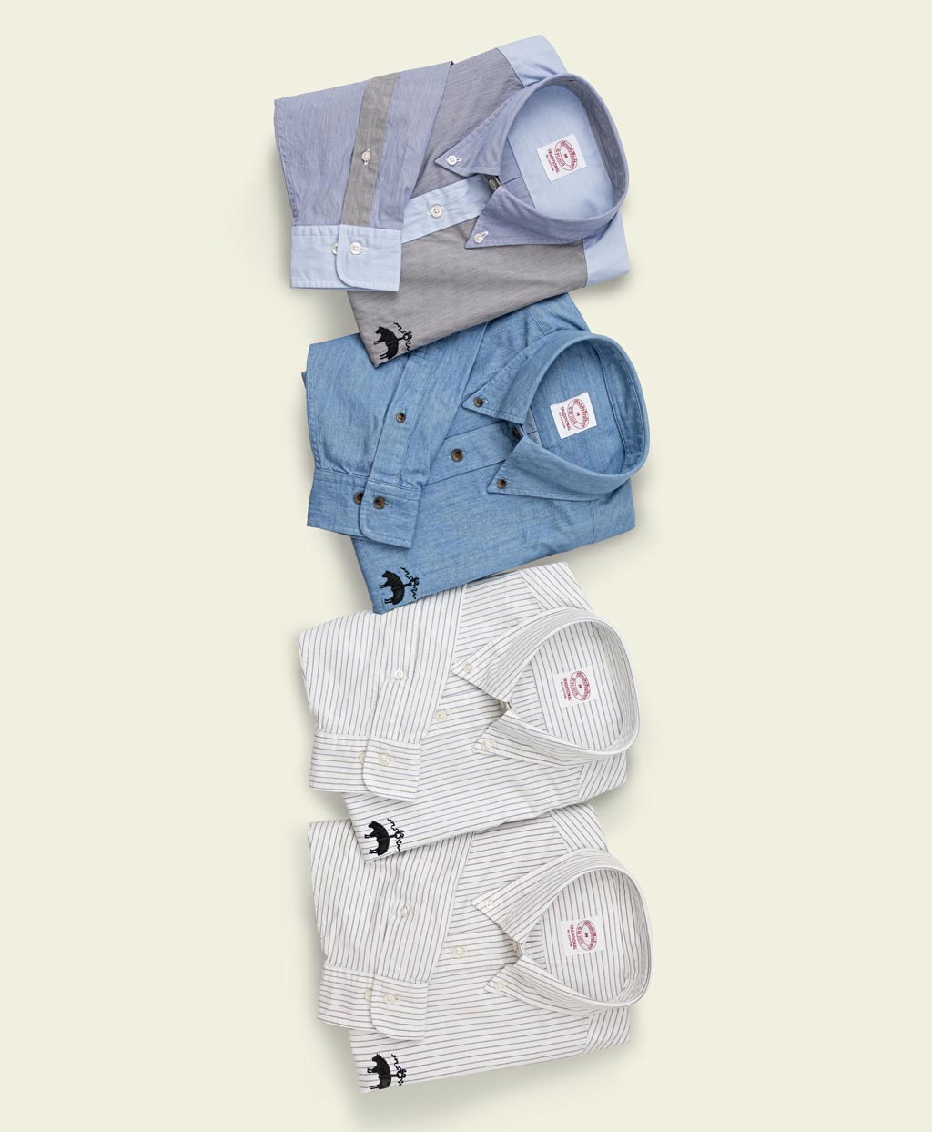 ◇オンラインストア限定◇ コットン ビッグGFロゴ ボタンダウン ファン