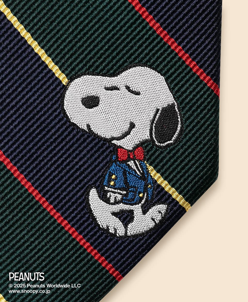 Brooks Brothers × PEANUTS シルク スヌーピー＆ウッドストックエン